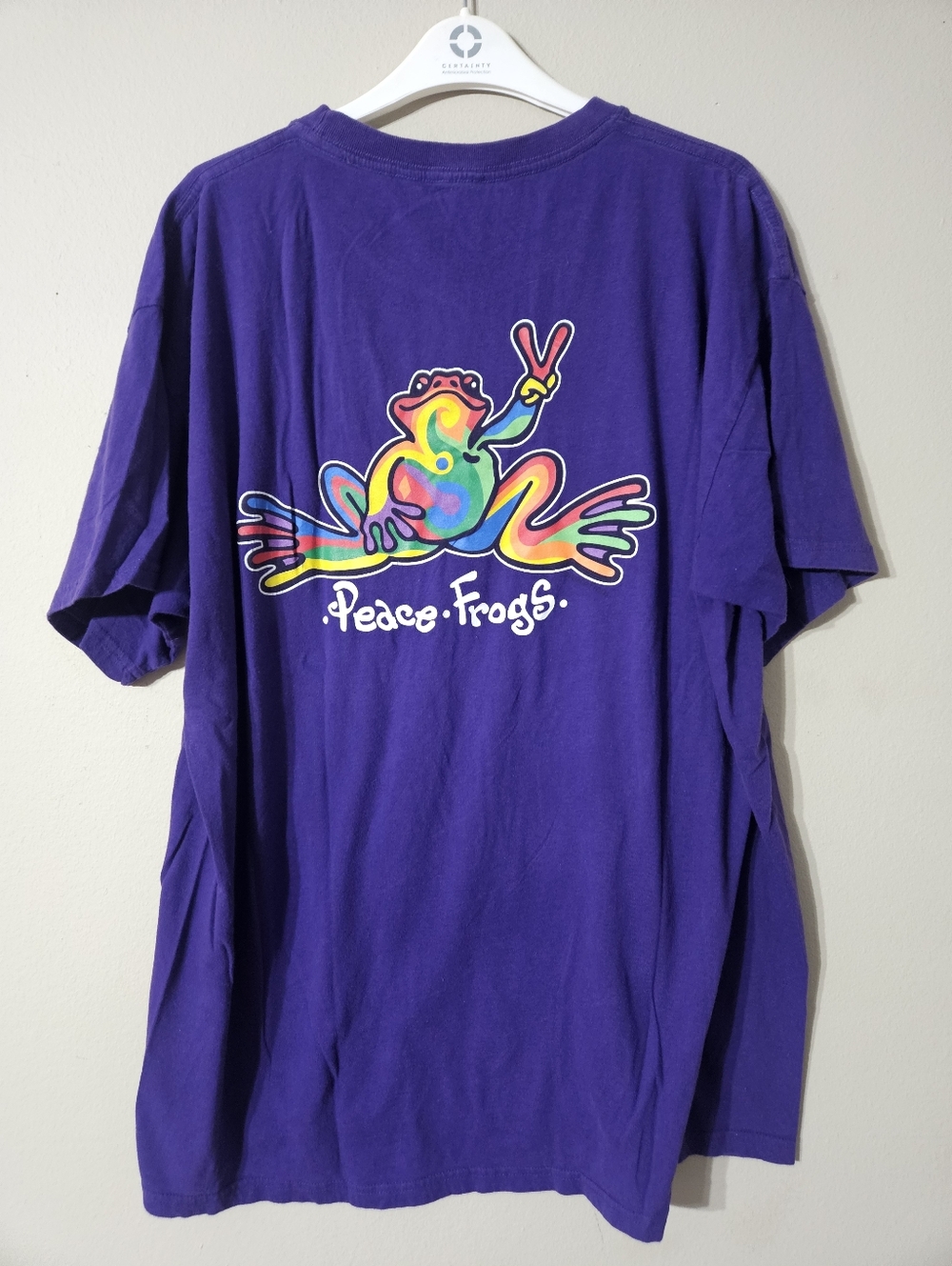 VTG 90s Peace Frogs Tshirt Large